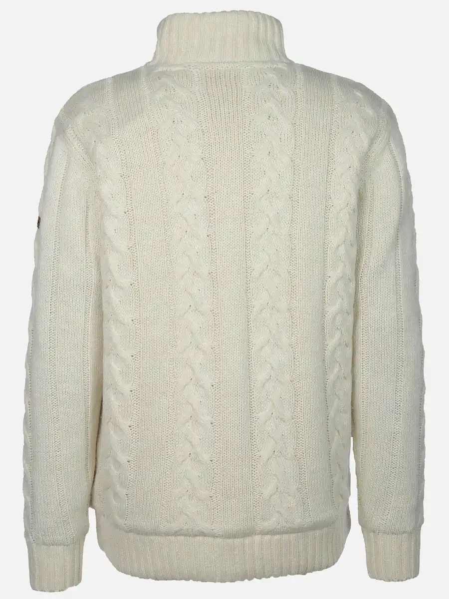 Bild 2 von Herren Strickjacke, warm wattiert Weiß