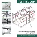 Bild 3 von Gewächshaus Alu OSAKA 310x190x195cm