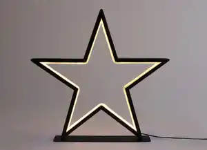 Outdoor LED-Metallstern 100 LEDs 43cm Warmweiß