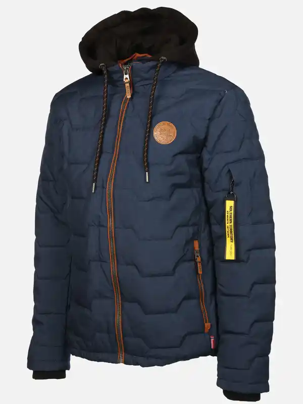 Bild 3 von Herren Steppjacke mit vielen Details Blau