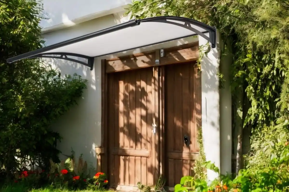 Bild 3 von Vordach aus Aluminium Polycarbonat ca. 120x100 cm