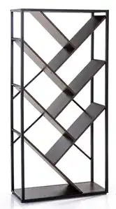 Wohnzimmerregal, ca. 74 x 30 x 153 cm - Braun