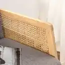 Bild 3 von 2-Sitzer Sofa, Doppelsofa mit Armlehne, ca. 115L x 76,5B x 76,5H cm - Grau