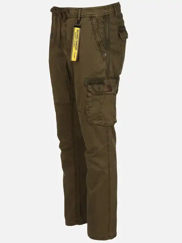 Bild 3 von Herren Cargohose mit Komfortbund Oliv