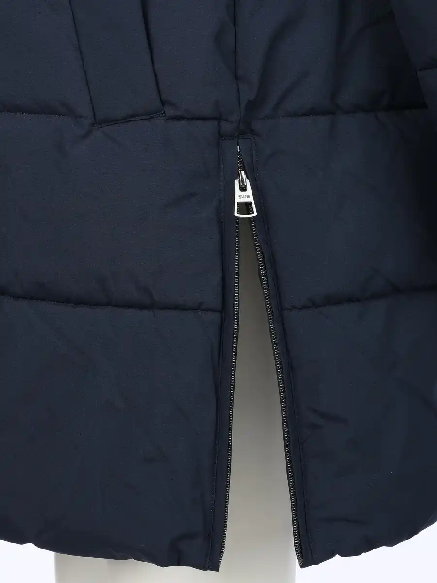 Bild 4 von Damen Steppmantel mit Kapuze Blau