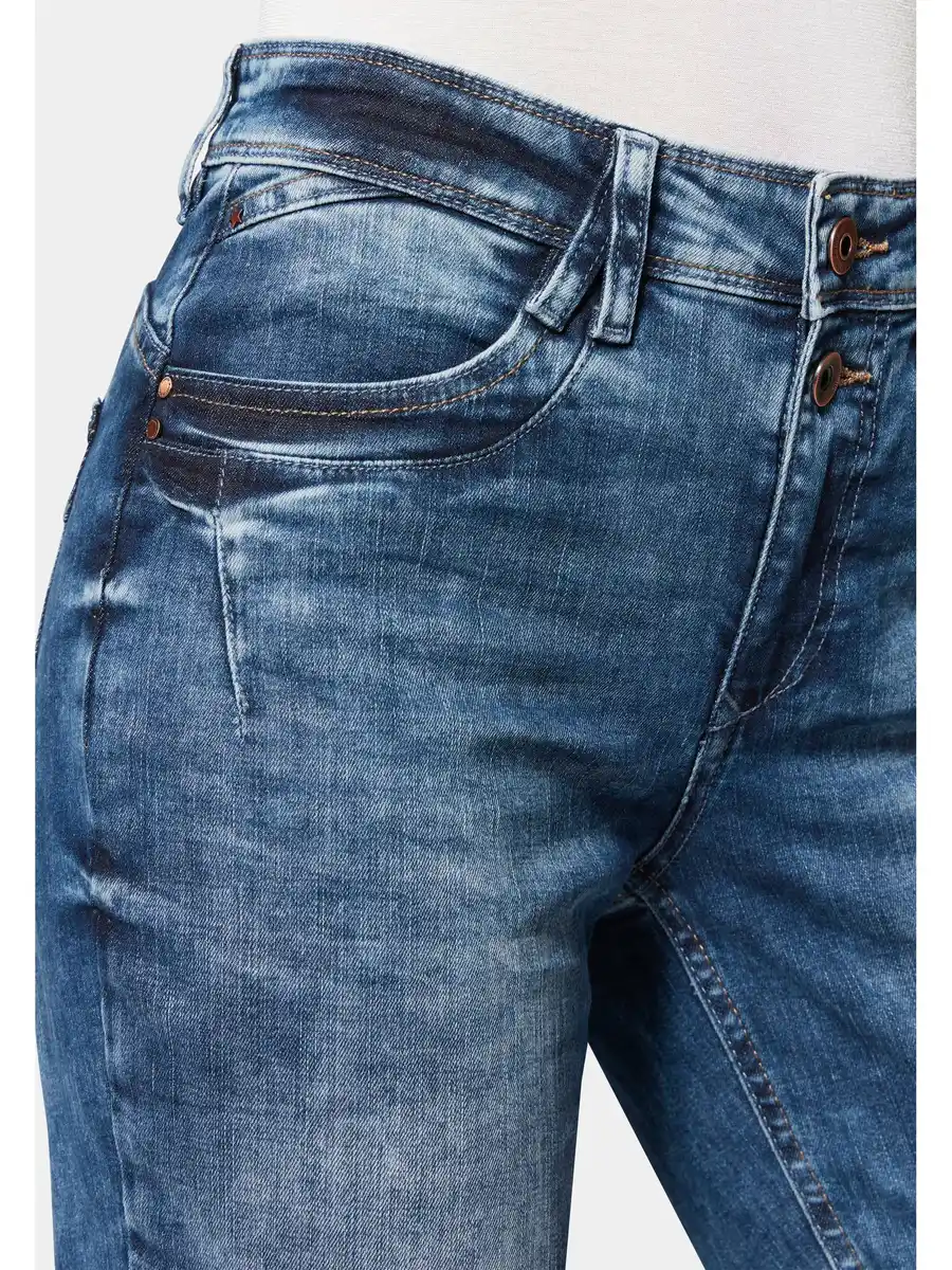 Bild 3 von Damen 5-Pocket Boyfriend Fit Blau