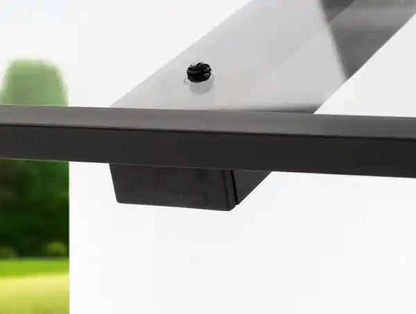 Bild 2 von Pultvordach mit Polycarbonatplatte Dany  aus Aluminium & PC, ca. 150 x 98 x 34,5 cm