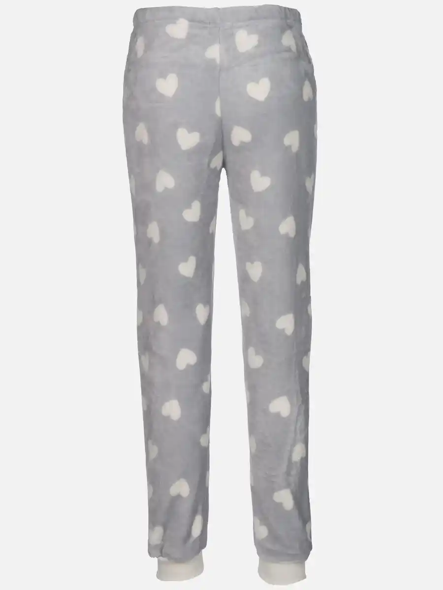 Bild 2 von Damen Kuschelfleecehose mit Motiv Weiß