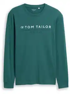 Tom Tailor Herren Langarmshirt Grün