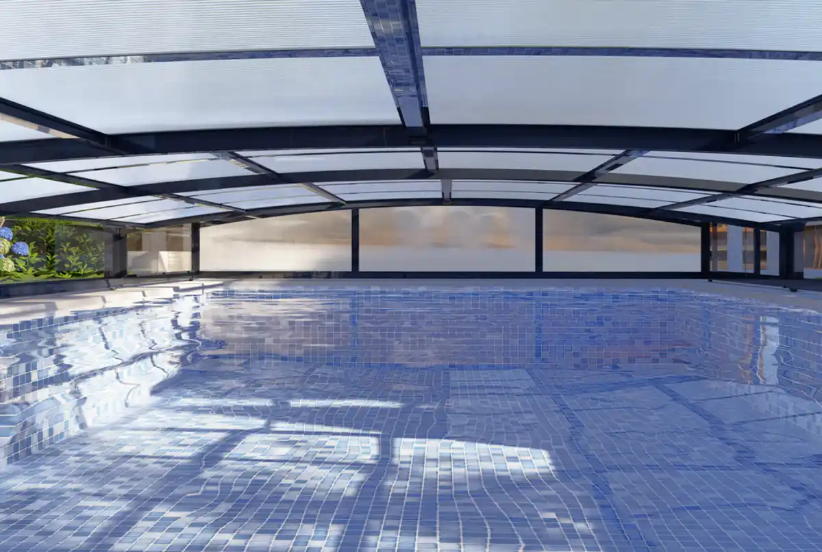 Bild 4 von Poolüberdachung "Aqualina" aus Aluminium, ca. 10,99 x 5,26 x 1,05 m