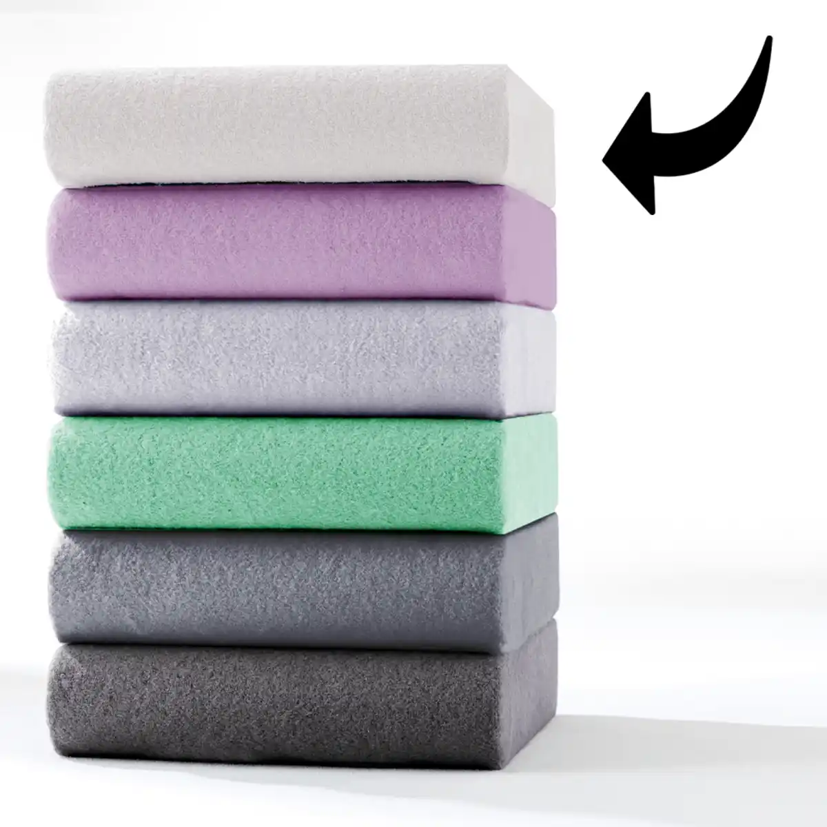 Bild 1 von Mikrofaser-Flausch-Spannbetttuch - ca. 90 - 100 x 200 cm