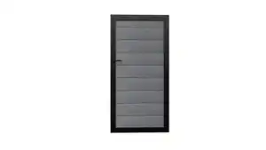 WPC Gartentor CORTADO, ca. 180 x 90 cm - inkl. Schlüssel & Montagezubehör - Grau