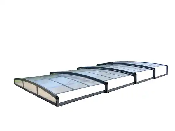 Bild 2 von Poolüberdachung "Aqualina" aus Aluminium, ca. 8,81 x 3,26 x 0,8 m
