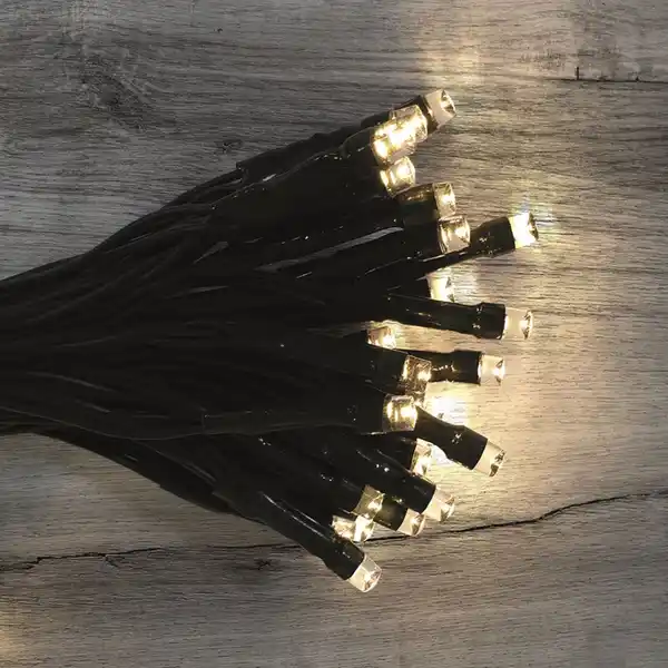 Bild 1 von LED-Außenlichterkette 9,42m 100 LEDs Warmweiß
