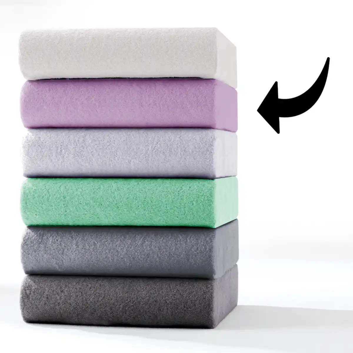 Bild 2 von Mikrofaser-Flausch-Spannbetttuch - ca. 90 - 100 x 200 cm