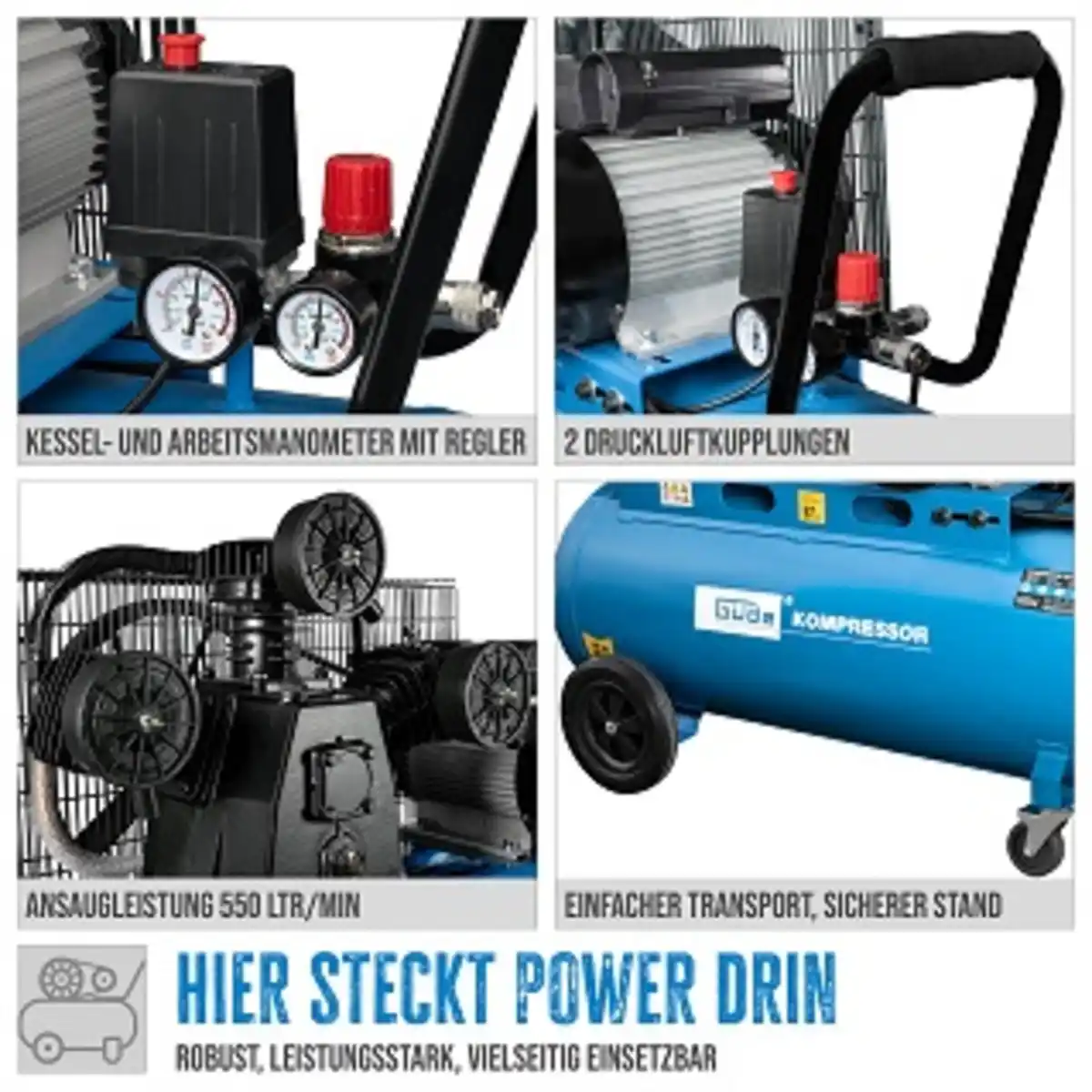 Bild 4 von Kompressor 551/10/100 230 V, Motorleistung 2200 W