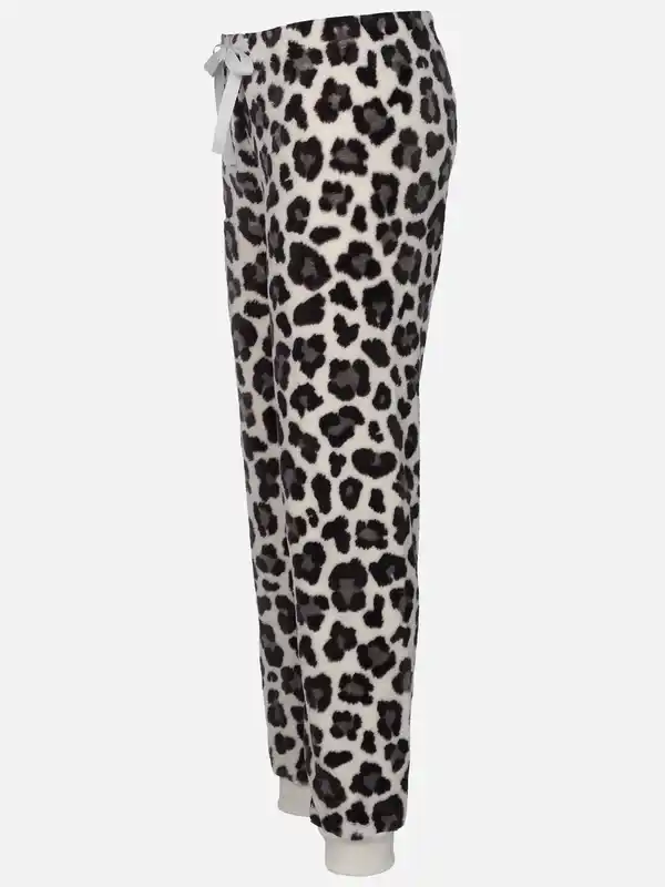 Bild 3 von Damen Kuschelfleecehose mit Motiv Grau