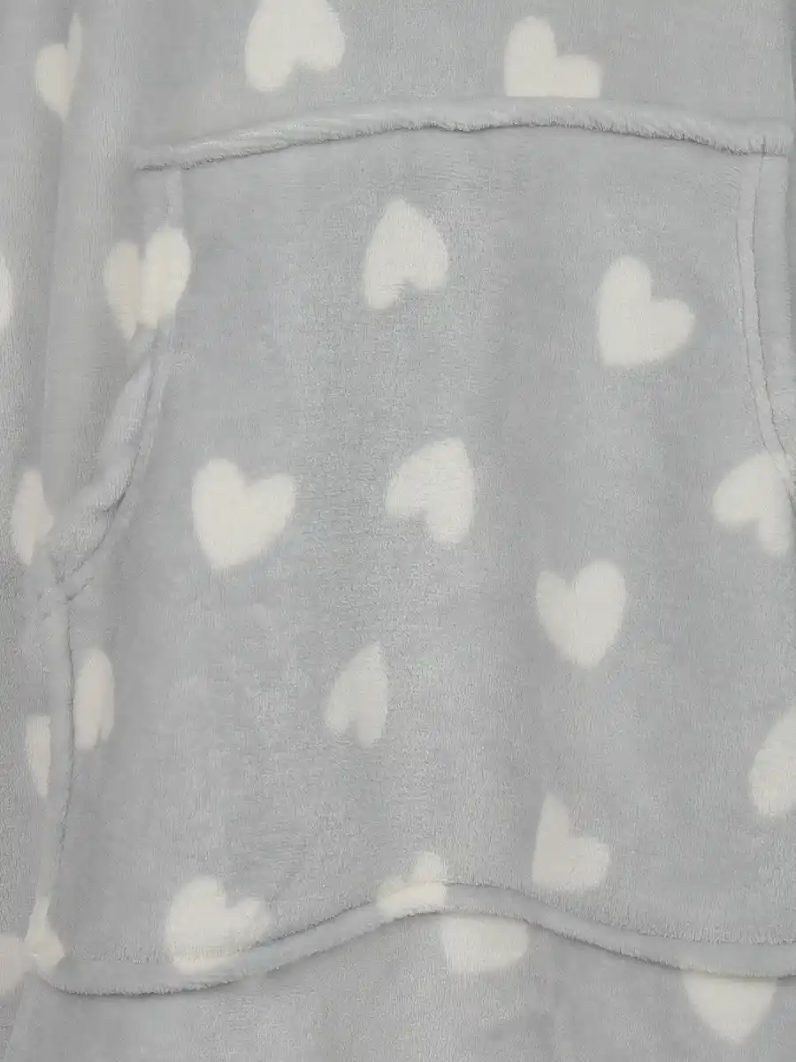 Bild 3 von Damen Kuschelfleecehoodie mit Kapuze Weiß