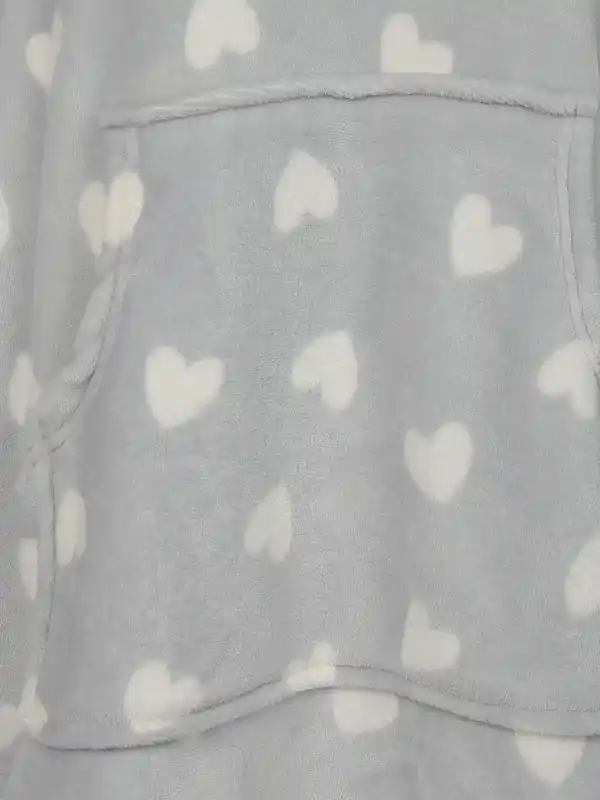 Bild 3 von Damen Kuschelfleecehoodie mit Kapuze Weiß