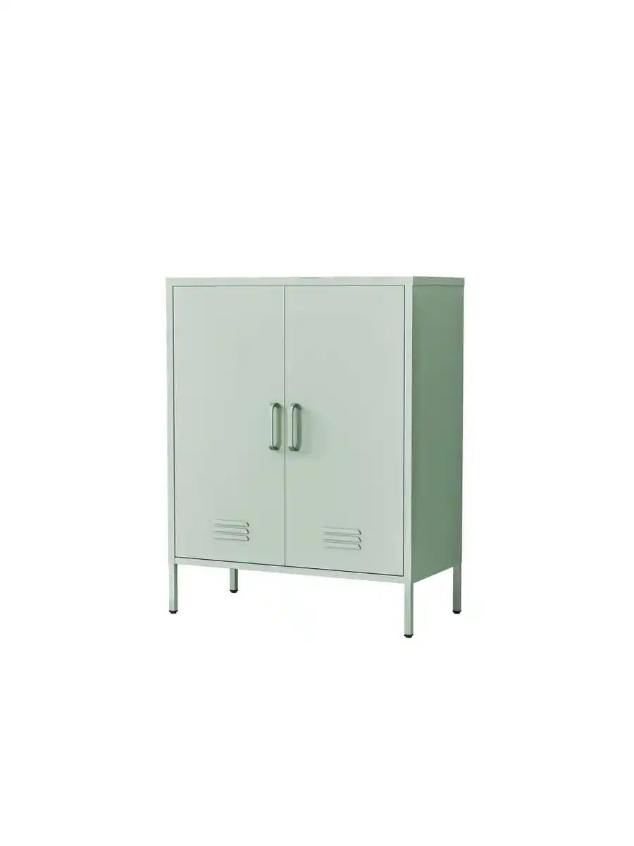 Bild 1 von Metall-Aufbewahrungsschrank Sideboard mit zwei Türen, ca. 101,5 x 80 x 40 cm - Sage