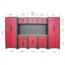 Bild 3 von Garagenschrank 8 tlg. 330x 47x 193 cm, rot