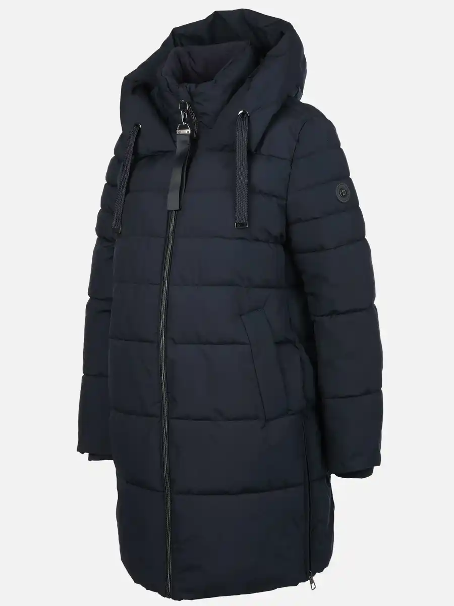 Bild 3 von Damen Steppmantel mit Kapuze Blau