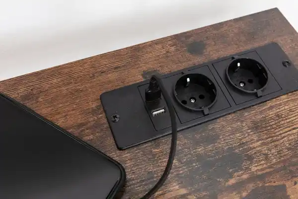 Bild 3 von Wohnzimmerregal mit 3 Etagen, ca. 120 x 20 x 80 cm - Braun