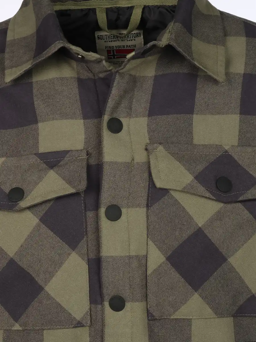 Bild 3 von Herren Hemd gepolstert Oliv