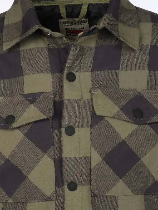 Bild 3 von Herren Hemd gepolstert Oliv