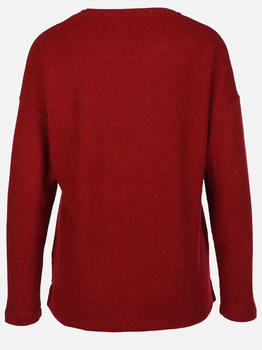 Bild 2 von Damen Flauschshirt unifarben Rot