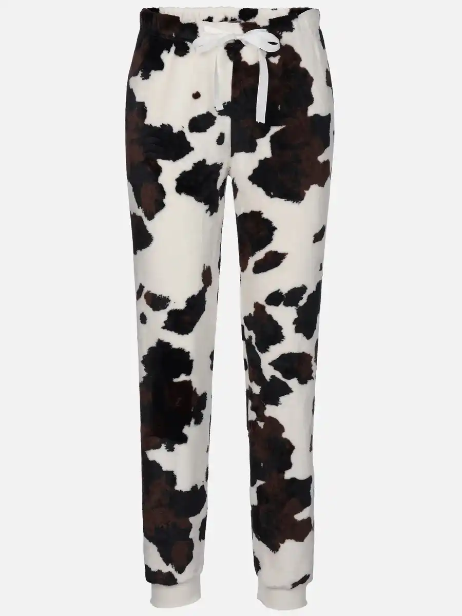 Bild 1 von Damen Kuschelfleecehose mit Motiv Weiß