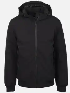 Herren Jacke mit Kapuze Schwarz