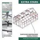 Bild 3 von Gewächshaus Alu OSAKA 430x250x205cm