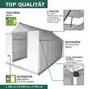 Bild 2 von Gewächshaus Alu OSAKA 430x250x235cm