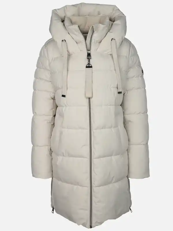 Bild 1 von Damen Steppmantel mit Kapuze Beige