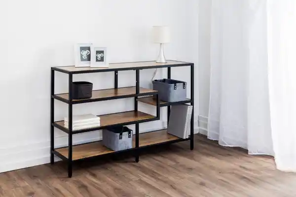 Bild 2 von Wohnzimmerregal, ca. 114 x 34 x 78 cm - Braun