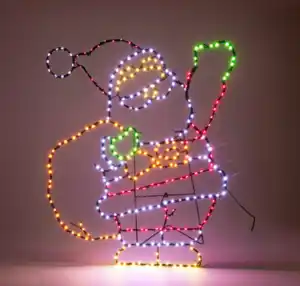 Figur mit blinkenden LEDs