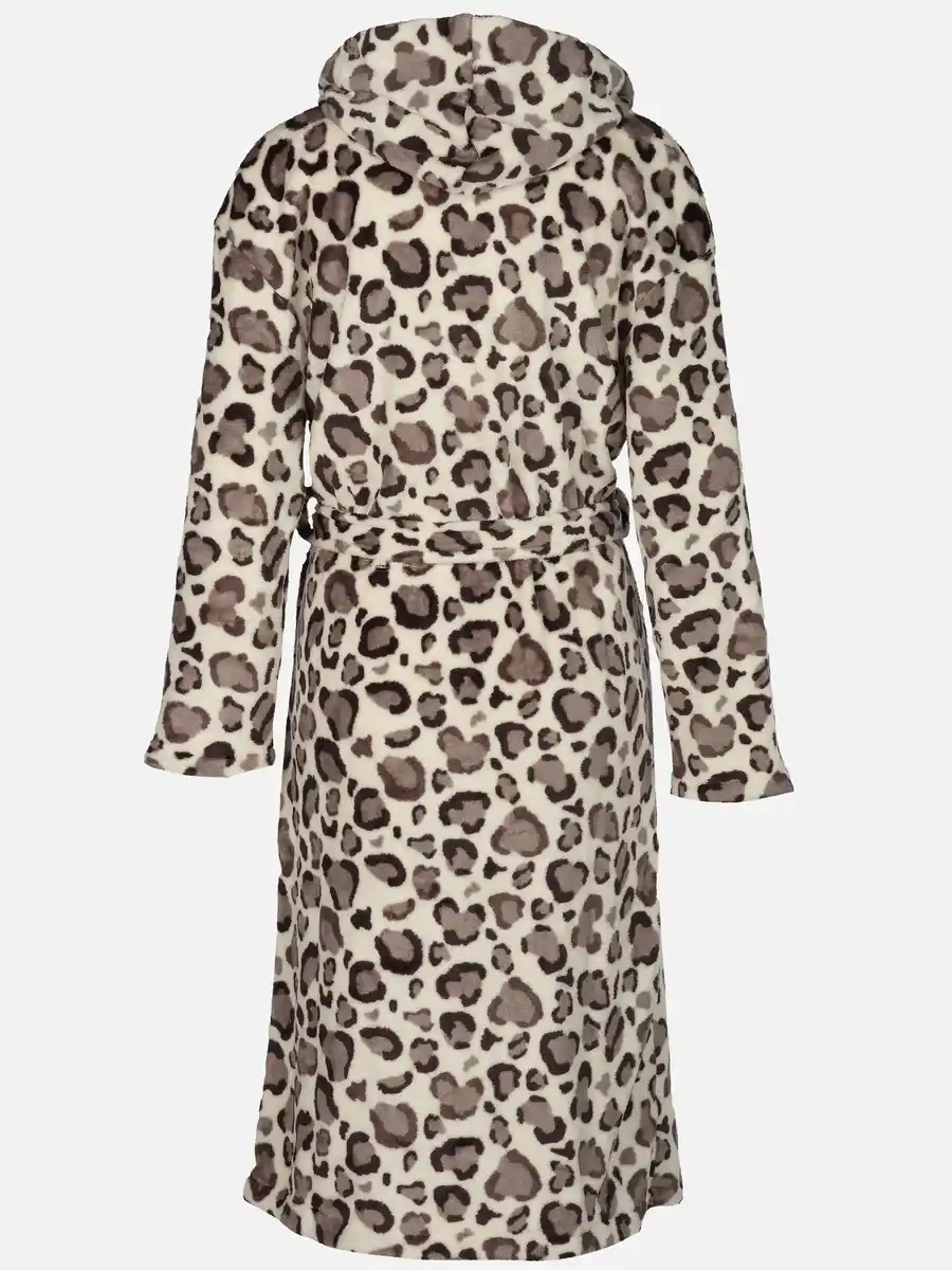 Bild 2 von Damen Bademantel im Leodessin Weiß