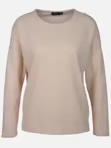 Damen Flauschshirt unifarben Beige