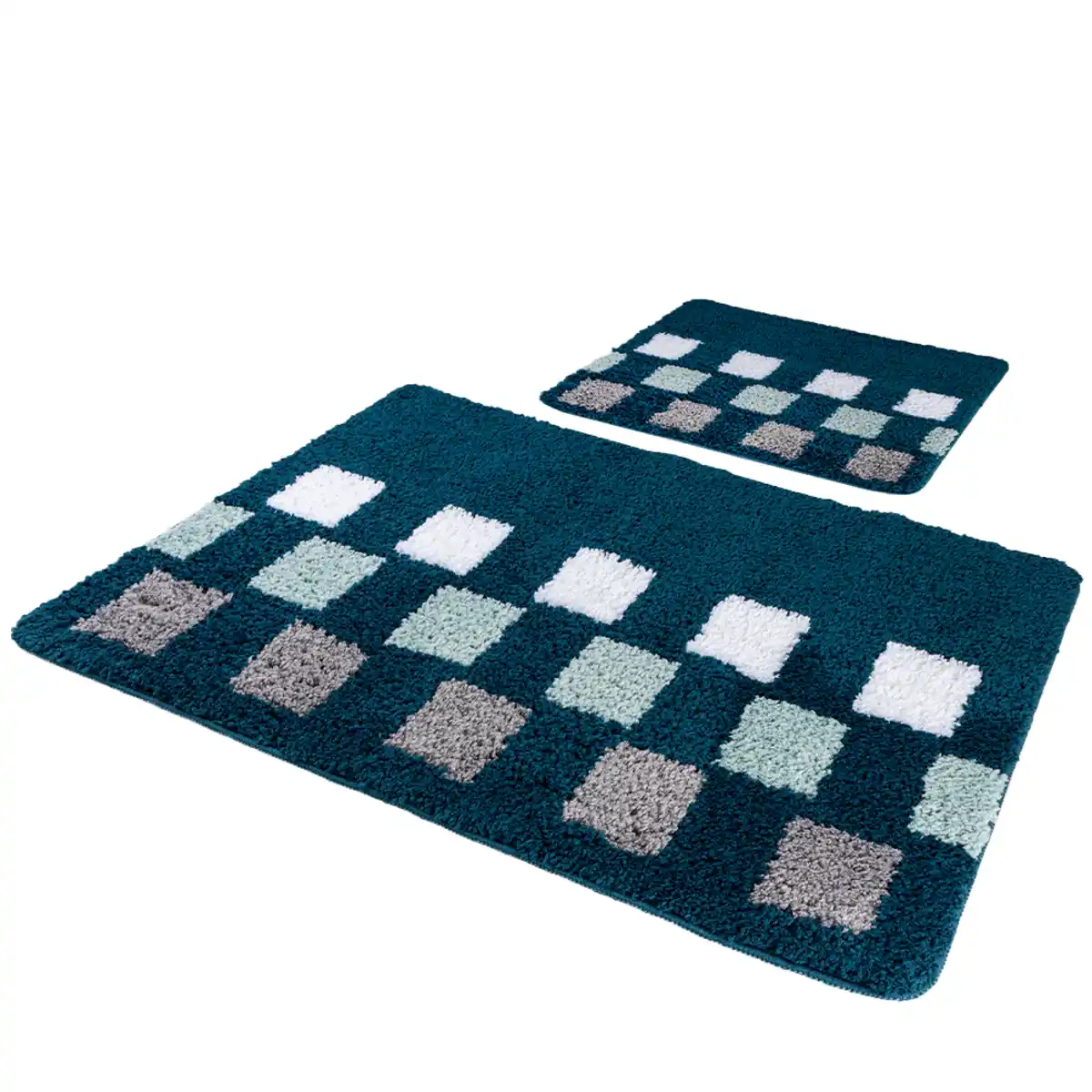 Bild 1 von Mikrofaser-Badteppich 2er-Set - ca. 60 x 90 cm + ca. 60 x 50 cm