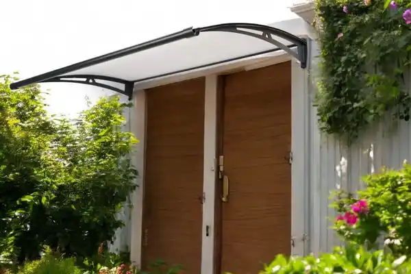 Bild 4 von Vordach aus Aluminium Polycarbonat ca. 120x100 cm