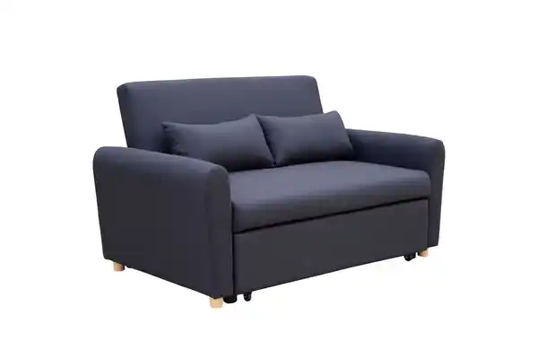 Bild 1 von 2-Sitzer Sofabett inkl. Kissen - Dunkelgrau