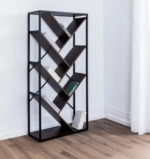 Bild 2 von Wohnzimmerregal, ca. 74 x 30 x 153 cm - Braun