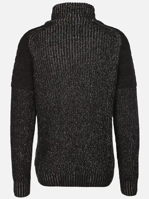 Bild 2 von Herren Pullover mit Schalkragen Schwarz