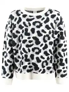 Mädchen Strickpullover im Loo Look Schwarz