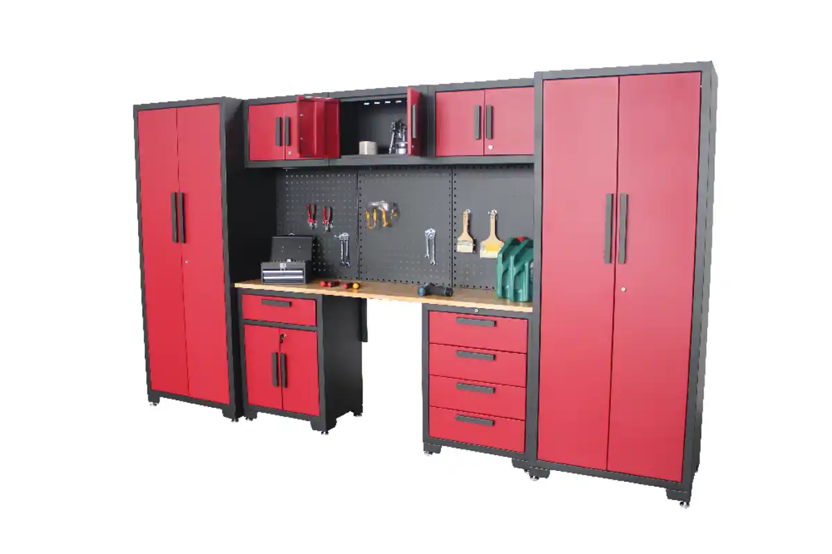 Bild 2 von Garagenschrank 8 tlg. 330x 47x 193 cm, rot