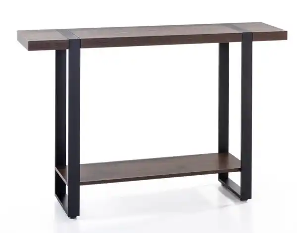 Bild 1 von Flurregal, ca. 120 x 30 x 81 cm - Braun/Schwarz