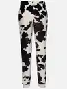 Bild 2 von Damen Kuschelfleecehose mit Motiv Weiß