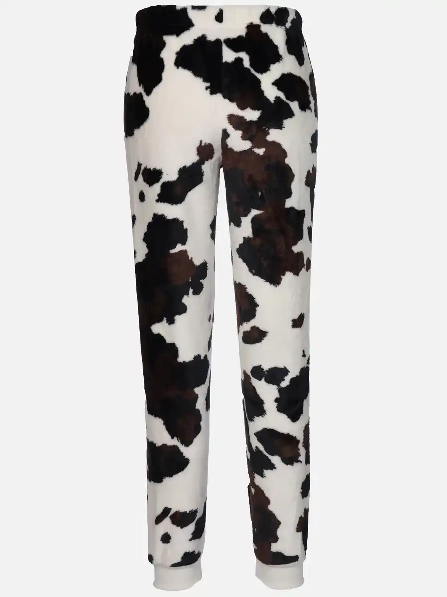 Bild 2 von Damen Kuschelfleecehose mit Motiv Weiß