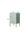 Bild 4 von Metall-Aufbewahrungsschrank Nachttisch mit Schloss, ca. 69 x 38 x 40 cm - Sage